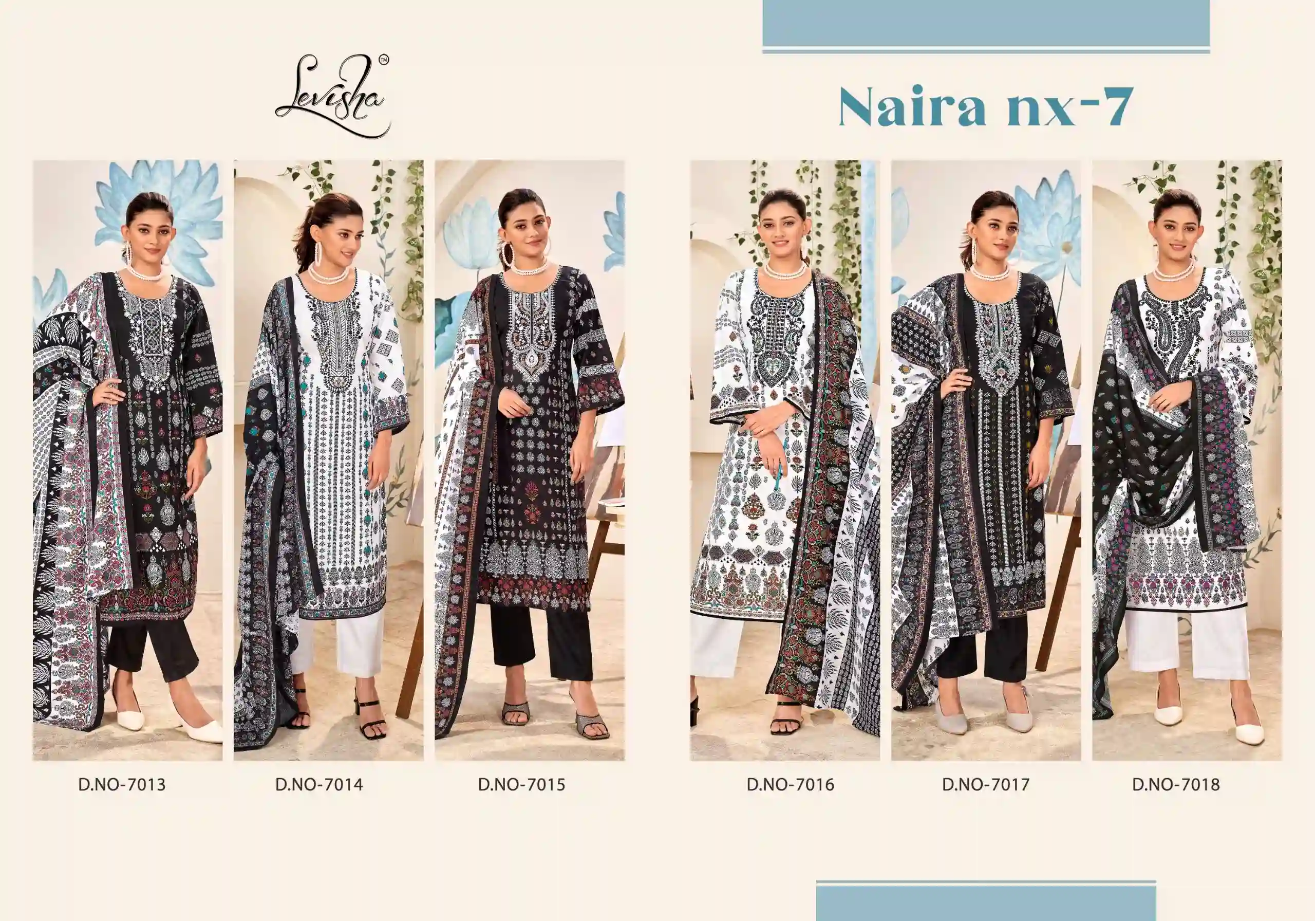 Levisha Naira Nx Vol 7 Cotton Wholesale Pakistani Salwar Suit Catalog — Wholesale Salwar Suits, Levisha wholesale from Surat — view 7
